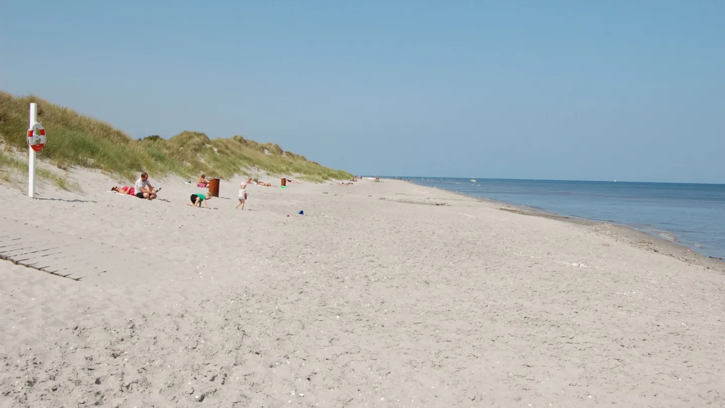 Lyngsaa Strand en sommerdag