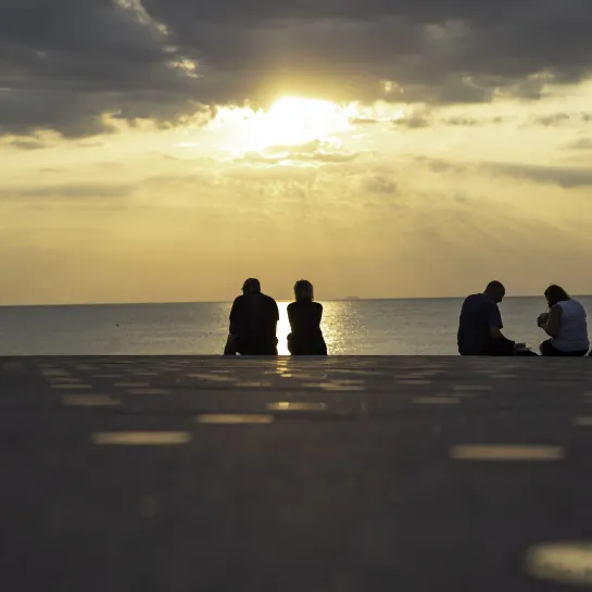 Sonnenuntergangsplatz in Gl. Skagen